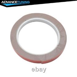 For 13-15 Honda Civic Mugen RR Style Rear Bumper Lip Diffuser 3rd LED Brake ABS