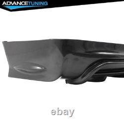 For 13-15 Honda Civic Mugen RR Style Rear Bumper Lip Diffuser 3rd LED Brake ABS