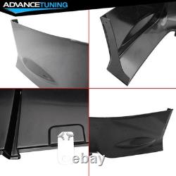 For 13-15 Honda Civic Mugen RR Style Rear Bumper Lip Diffuser 3rd LED Brake ABS