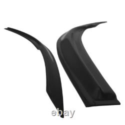 For 16-20 Honda Civic Coupe Dark Smoke Window Visor Mugen Style with Red Si