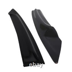 For 16-20 Honda Civic Coupe Dark Smoke Window Visor Mugen Style with Red Si