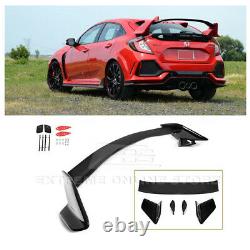 For 16-21 Civic Hatchback JDM Type-R Style GLOSSY BLACK Rear Trunk Wing Spoiler