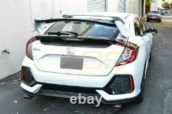 For 16-21 Civic Hatchback JDM Type-R Style GLOSSY BLACK Rear Trunk Wing Spoiler