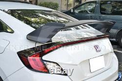 For 16-Up Honda Civic Coupe JDM Type-R PRIMER BLACK Rear Trunk Lid Wing Spoiler
