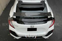 For 16-Up Honda Civic Hatchback FK4 FK7 JDM MUGEN Style Rear Roof Wing Spoiler