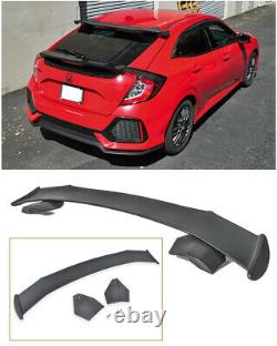 For 16-Up Honda Civic Hatchback FK4 FK7 JDM SPOON Style Rear Roof Wing Spoiler