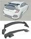 For 16-up Honda Civic Hatchback Jdm Spoon Style Roof Wing & Type-r Rear Spoiler