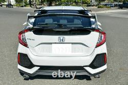 For 16-Up Honda Civic Hatchback JDM SPOON Style Roof Wing & Type-R Rear Spoiler