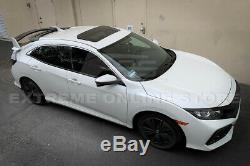 For 16-Up Honda Civic Hatchback MUGEN Style Roof Wing & Type-R Rear Spoiler