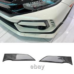 For 17+ Honda Civic Type R FK8 Hatchback Mugen Style Front Splitter Carbon Fiber