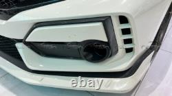 For 17+ Honda Civic Type R FK8 Hatchback Mugen Style Front Splitter Carbon Fiber