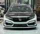 For 17up Honda Civic 10th Fk8 Type R M Style Frp Front Bumper Side Lip Splitter