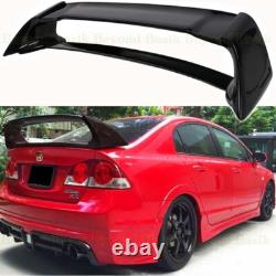 For 2006 07 08 09 2010 2011 Honda Civic 4dr GLOSS BLACK Rear Trunk Spoiler Wing