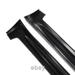 For 2006-11 Honda Civic Sedan Mugen Style Side Skirt Body Kit Spoiler Unpainted