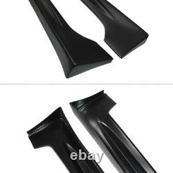 For 2006-11 Honda Civic Sedan Mugen Style Side Skirt Body Kit Spoiler Unpainted