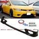 For 2006-2008 Honda Civic Coupe Hfp Style Front Bumper Pu Lip Spoiler Splitter