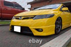 For 2006-2008 Honda Civic Coupe HFP Style Front Bumper PU Lip Spoiler Splitter