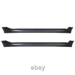 For 2006-2011 Honda Civic Mugen PU MU Style Side Skirts Body Kit Paintable ABS