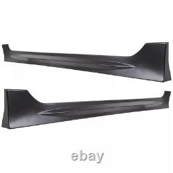 For 2006-2011 Honda Civic Mugen PU MU Style Side Skirts Body Kit Paintable ABS