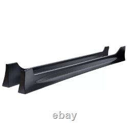 For 2006-2011 Honda Civic Mugen PU MU Style Side Skirts Body Kit Paintable ABS