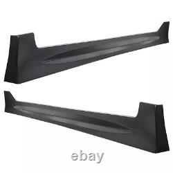 For 2006-2011 Honda Civic Mugen PU MU Style Side Skirts Body Kit Paintable ABS