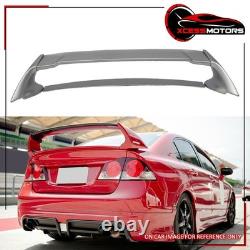 For 2006-2011 Honda Civic Mugen Style Trunk Spoiler Wing #NH700M Silver Metallic