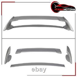 For 2006-2011 Honda Civic Mugen Style Trunk Spoiler Wing #NH700M Silver Metallic