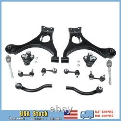 For 2006-2011 Honda Civic SI 12Pcs Front Lower Control Arms Ball Joints Tie Rods