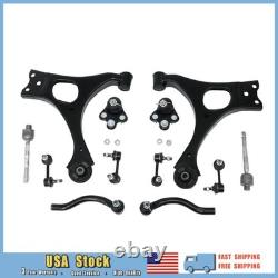 For 2006-2011 Honda Civic SI 12Pcs Front Lower Control Arms Ball Joints Tie Rods