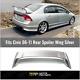 For 2006-2011 Honda Civic Sedan 3d Mugen Style Silver Rear Spoiler Wing Withpannel