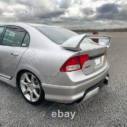 For 2006-2011 Honda Civic Sedan 3D Mugen Style Silver Rear Spoiler Wing withPannel