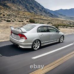 For 2006-2011 Honda Civic Sedan 3D Mugen Style Silver Rear Spoiler Wing withPannel