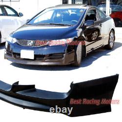 For 2009-2011 Honda Civic 2dr Mu-gen Style Front Bumper Lip (Urethane)