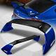 For 2012-2015 Honda Civic 4dr Mugen Carbon Fiber Factory Blue Rear Spoiler Wing