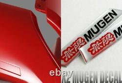 For 2012-2015 Honda Civic 4DR MUGEN Carbon Fiber Factory Red Rear Spoiler Wing