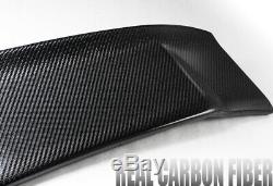 For 2012-2015 Honda Civic 4DR MUGEN Carbon Fiber Factory White Rear Spoiler Wing