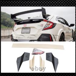 For 2016-2020 Honda Civic Mugen FK8 FK7 Hatchback ABS Rear Trunk Spoiler Wings