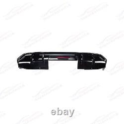 For 2016-2021 Honda Civic Sport Sedan Rear Bumper Splitter Lower Diffuser with LED