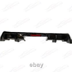 For 2016-2021 Honda Civic Sport Sedan Rear Bumper Splitter Lower Diffuser with LED