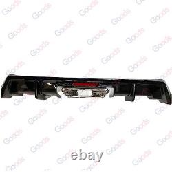 For 2016-21 Honda Civic 4-Door Sedan Rear Bumper Diffuser with LED & Exhaust Tip