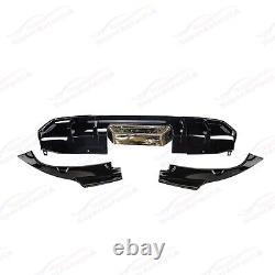 For 2016-21 Honda Civic Sedan Rear Bumper Lower Diffuser with LED Exhaust Corners