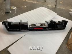 For 2016-21 Honda Civic Sedan Rear Bumper Spoiler Diffuser LED Exhaust