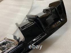 For 2016-21 Honda Civic Sedan Rear Bumper Spoiler Diffuser LED Exhaust Corners