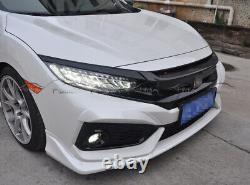 For 2017-2019 Honda CIVIC Mugen Style Fk7 Hatchback Frp Side Lip Splitter