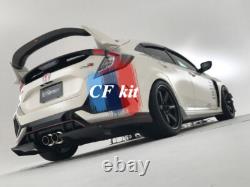 For 2017-2021 Honda Civic FK8 Carbon Fiber Rear Spoiler Central Blade HIGH KICKS
