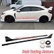 For 2017-2021 Honda Civic Type-r Fk8 Mu Style Side Skirts Extension (abs)