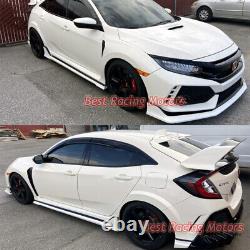 For 2017-2021 Honda Civic Type-R FK8 MU Style Side Skirts Extension (ABS)