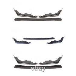 For 2022-23 11th Honda Civic Mugen Style Glossy Black Front Bumper Lip spoiler