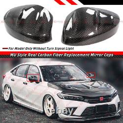 For 22-23 Honda CIVIC Mug Style Carbon Fiber Replacement Side Mirror Cover Caps