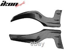 For 22-24 Honda Civic 11th Mugen Rear Bumper Lip Corner Apron Carbon Fiber Print